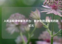 人民法院律师服务平台：数字化司法服务的新纪元