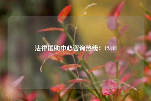 法律援助中心咨询热线：12348